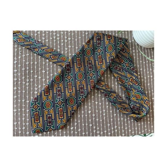 BSL Celtic Tie Collection Hand Finished Necktie Multicolor 56.5x4" - Picture 5 of 10